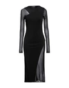 TOM FORD TOM FORD WOMAN MIDI DRESS BLACK SIZE 6 VISCOSE