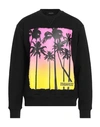Dsquared2 Man Sweatshirt Black Size Xl Cotton In Black