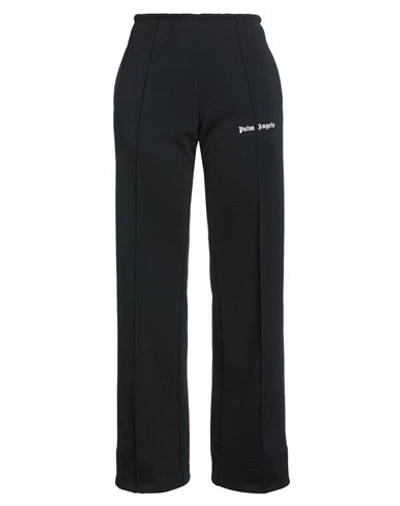Palm Angels Woman Pants Black Size 8 Polyester, Recycled Polyester