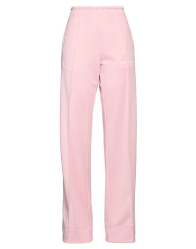 Palm Angels Woman Pants Pink Size 6 Polyester, Recycled Polyester