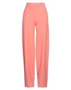 ATTICO THE ATTICO WOMAN PANTS SALMON PINK SIZE 8 POLYESTER, VISCOSE, ELASTANE