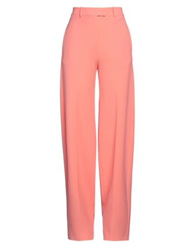 ATTICO THE ATTICO WOMAN PANTS SALMON PINK SIZE 6 POLYESTER, VISCOSE, ELASTANE