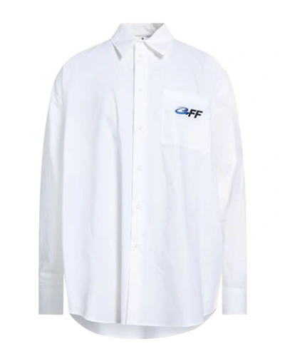 Off-white Man Shirt White Size S Cotton, Polyester