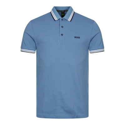 Hugo Boss Paddy Polo Shirt In Sky Blue