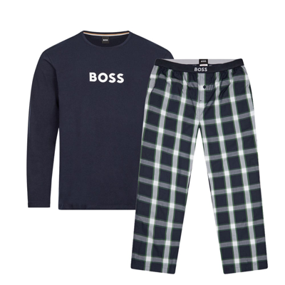 Hugo Boss Pyjama Set In Green
