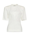 Attico The  Woman T-shirt Ivory Size 6 Cotton In White