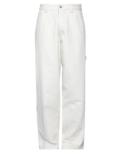 Maison Margiela Man Denim Pants Light Grey Size 26 Cotton