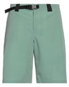 JACQUEMUS JACQUEMUS MAN SHORTS & BERMUDA SHORTS SAGE GREEN SIZE 34 VISCOSE, LINEN