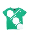 Diadora Babies'  Toddler Boy T-shirt Green Size 4 Cotton