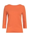 Roberto Collina Woman T-shirt Orange Size L Viscose, Polyester