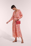 Poupette St Barth Ilona Printed Maxi Dress In Pink Sweet Bell