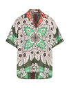 Valentino Garavani Man Shirt Ivory Size 40 Silk In White