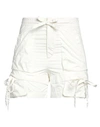 Isabel Marant Woman Shorts & Bermuda Shorts White Size 4 Viscose, Cotton, Silk, Elastane
