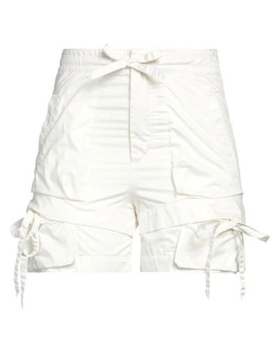 Isabel Marant Woman Shorts & Bermuda Shorts White Size 6 Viscose, Cotton, Silk, Elastane