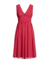 Nina 14.7 Woman Midi Dress Magenta Size 8 Polyester