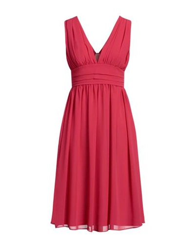 Nina 14.7 Woman Midi Dress Magenta Size 8 Polyester