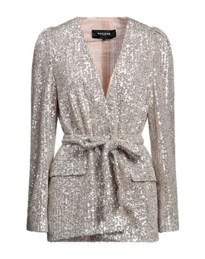 Rochas Woman Blazer Silver Size 4 Polyester