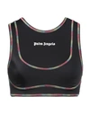 PALM ANGELS PALM ANGELS WOMAN TOP BLACK SIZE M POLYAMIDE, ELASTANE, POLYESTER