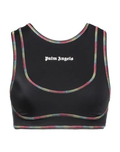 Palm Angels Woman Top Black Size L Polyamide, Elastane, Polyester