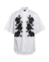 Dsquared2 Man Shirt White Size 38 Cotton, Polyamide, Elastane In White