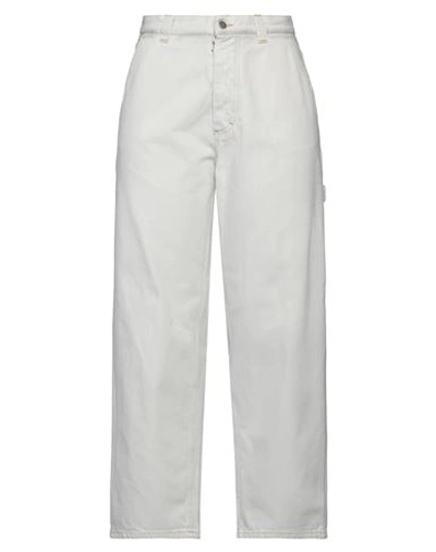 Maison Margiela Woman Pants Off White Size 30 Cotton