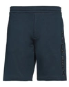 Alexander Mcqueen Man Shorts & Bermuda Shorts Navy Blue Size L Cotton, Elastane, Viscose, Polyester