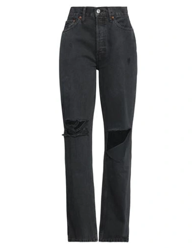 Re/done Woman Jeans Black Size 29 Cotton