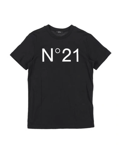 N°21 Babies' Toddler Girl T-shirt Black Size 4 Cotton