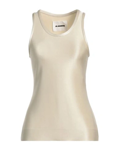 Jil Sander Woman Top Ivory Size 2 Viscose, Elastane In White