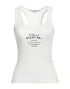 Stella Mccartney Logo-print Racerback Top In Off White