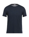 Xacus Man T-shirt Midnight Blue Size 38 Virgin Wool