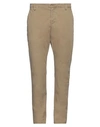 Dondup Man Pants Beige Size 31 Cotton, Elastane