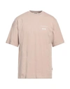 Msgm Man T-shirt Pastel Pink Size M Cotton