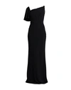 Alexander Mcqueen Woman Maxi Dress Black Size 12 Viscose, Acetate
