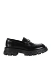 Karl Lagerfeld Woman Loafers Black Size 6 Leather In Black