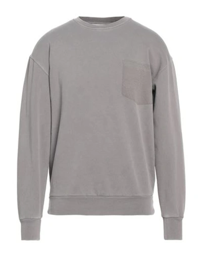 Jw Anderson Man Sweatshirt Grey Size M Cotton, Elastane