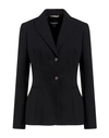 Rochas Woman Blazer Black Size 8 Cotton, Elastane