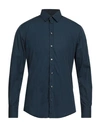 Dolce & Gabbana Man Shirt Slate Blue Size 17 Cotton