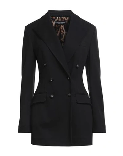 Dolce & Gabbana Woman Blazer Black Size 4 Viscose, Polyamide, Elastane