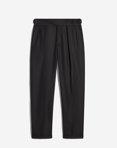 Dunhill Wool Cashmere Gurkha Trousers In Grey