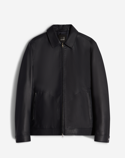 Dunhill Leather Tailored Blouson In Black
