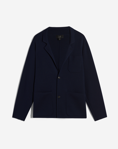 Dunhill Merino Knitted Blazer In Black