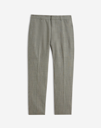 Dunhill Seersucker Glen Check Travel Trousers In Grey