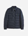 DUNHILL WOOL CASHMERE DOWN SHIRT JACKET