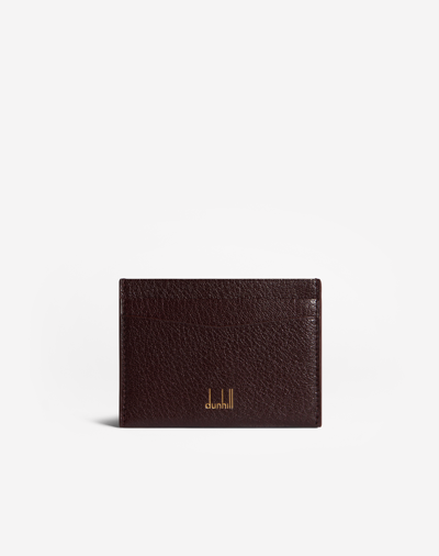 Dunhill Duke Fine Leather Card Case In Red