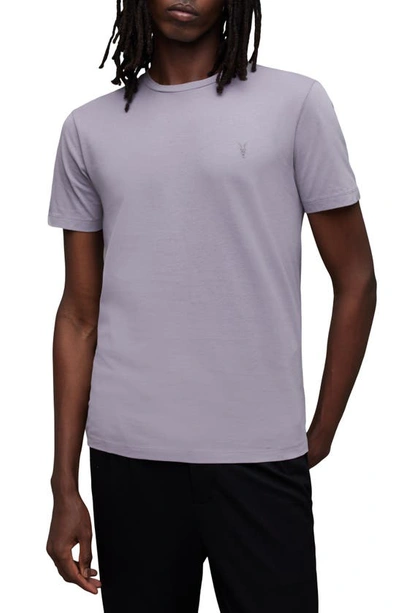 Allsaints Brace Tonic Organic Cotton T-shirt In Spaced Lilac