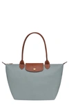 Longchamp Medium Le Pliage Original Tote Bag In Steel