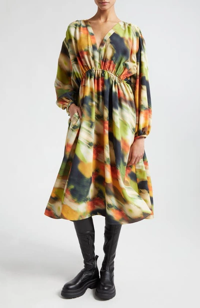 Stine Goya Veroma Dress Flowers In Fast Motion M In Multicoloured 1