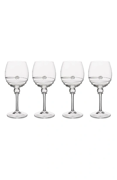 Juliska Amalia 4-piece Wine Glass Set In Clear