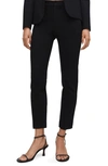 Mango Straight Leg Pants In Black